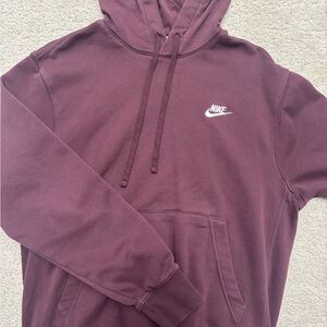 Nike Men's Burgundy Hoodie